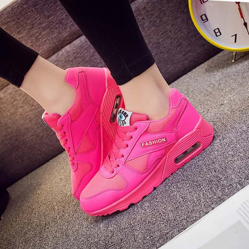 Красивая кожаная обувь для отдыха женщин Обувь бега Женская спортивная Удобная