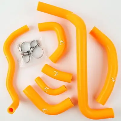 Orange Силиконовый радиатор CoolerHose+ зажимы для Honda CBR600RR CBR 600RR 2003-2004 мотоцикл 3 цвета - Цвет: Orange