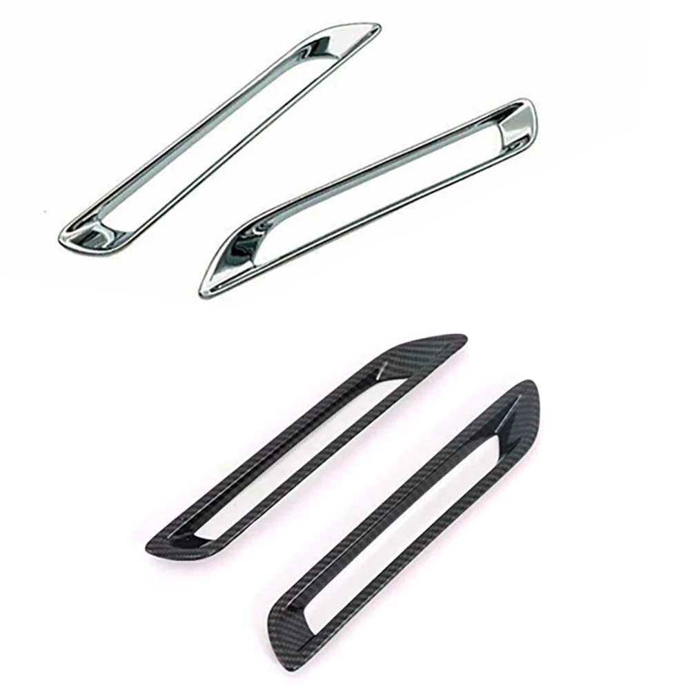 2Pcs Rear Fog Light Lamp Cover ABS Chrome Trim Strip Garnish For 2019 Toyota RAV4 Car Frame Sticker | Автомобили и мотоциклы