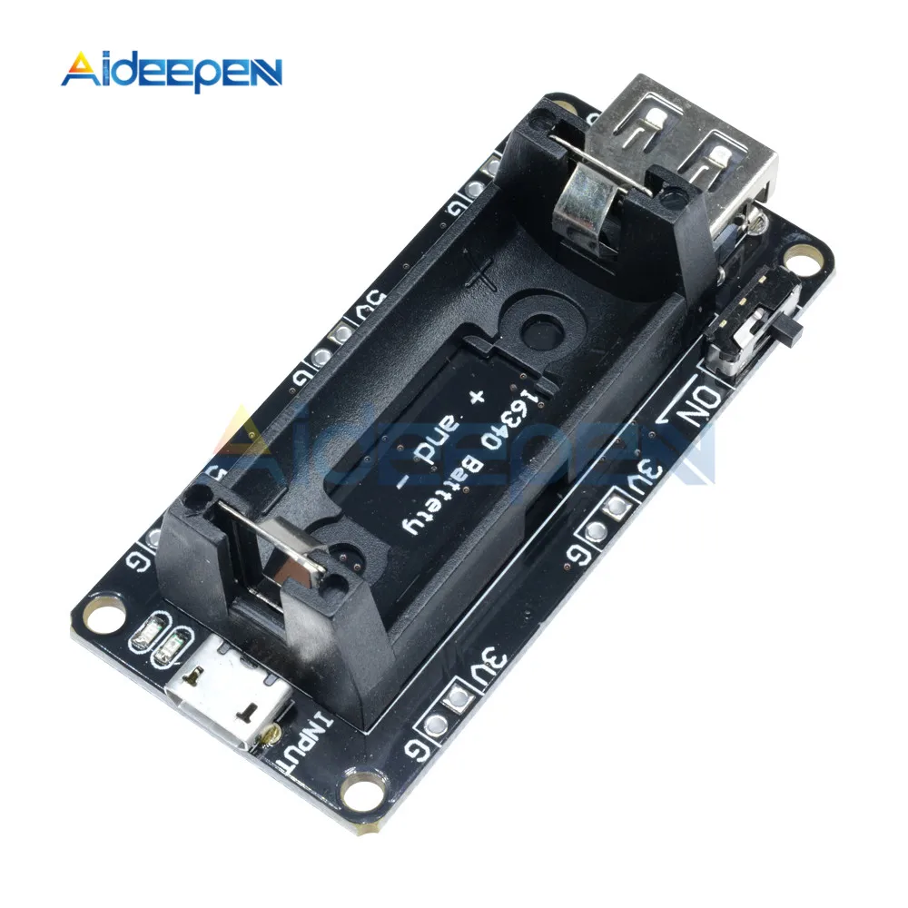 16340 перезаряжаемая литиевая батарея зарядное устройство Щит Плата ESP8266 ESP32 модуль