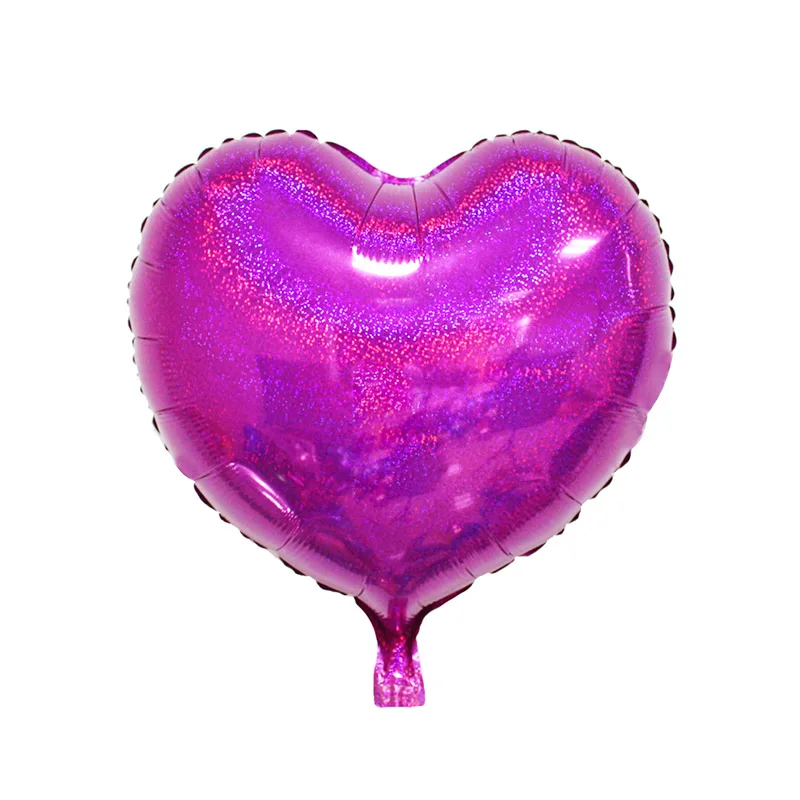 laser heart rose 10 шт. 18 дюймов любовь пентаграмма сверкающий шар детский день Свадебный шар лазерный шар в форме звезды декор для вечеринки в честь Дня Рождения - Цвет: laser heart rose