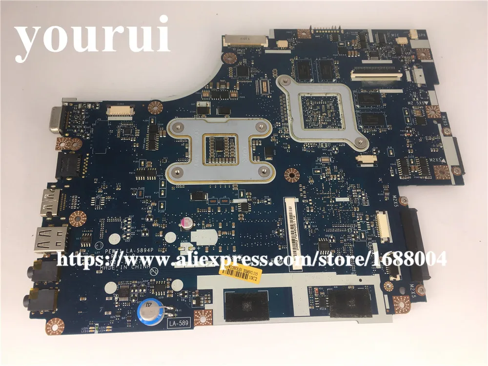 Для acer aspire 5742 5742G материнская плата ноутбука PEW71 LA-5894P MBRB902001 Мб. RB902.001 HM55 DDR3 GT540M 1 ГБ свободного Процессор