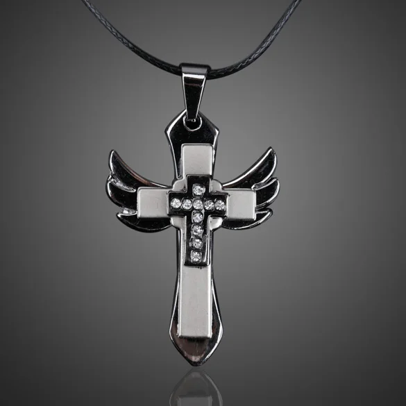Ожерелье с подвеской в виде крыльев Ангела мужские ювелирные изделия для