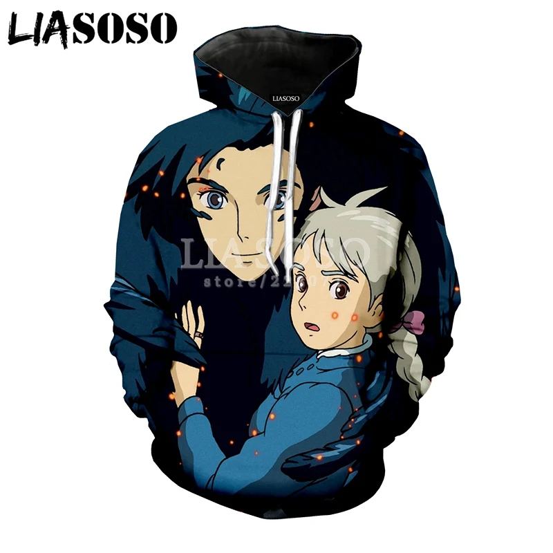 LIASOSO зимняя модная мужская и женская толстовка с 3D принтом милая изображением