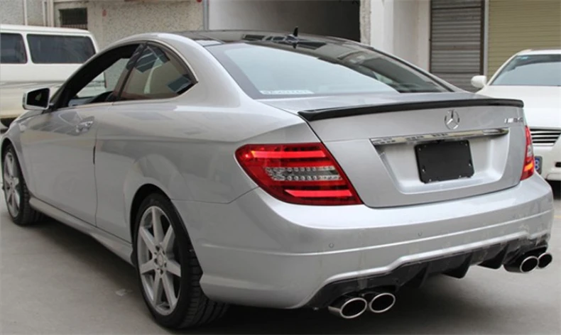 Спойлер из углеродного волокна для Mercedes-Benz W204 C63 Coupe C Class 2 Door 2010-2014 автомобильные