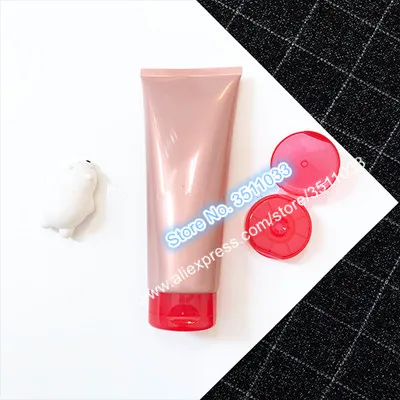 Rose Pink Flip Cap 200 мл 200 г пустой розовый шланг Мягкая трубка сжимаемая Упаковка Контейнер лосьон крем-шампунь Comestic Мягкая трубка белый зеленый розовый откидная крышка - Цвет: Rose Pink Flip Cap