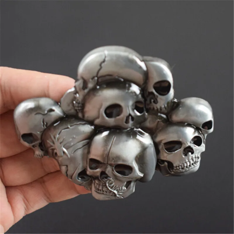 Для женщин Мужская одежда ковбой пряжки ремня Аксессуары Роскошные черепа hallowmas