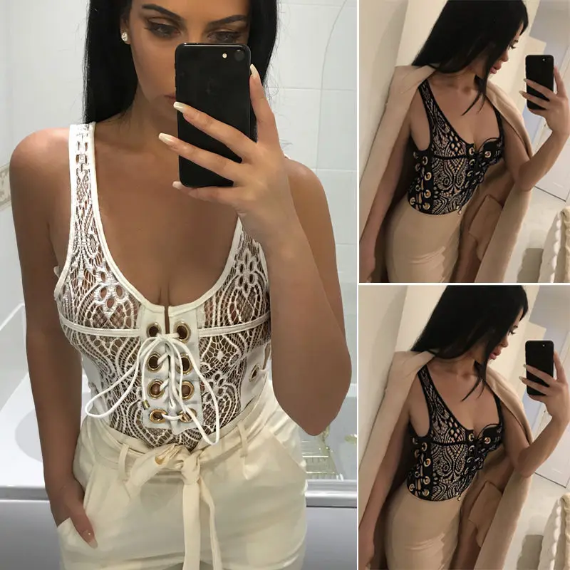 Новый Модный женский клубный комбинезон облегающий бандажный вечерний боди