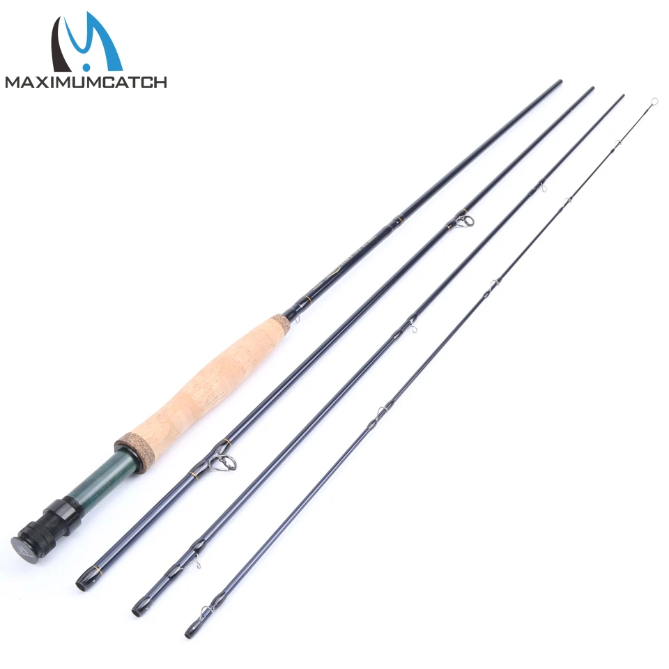 Maximumcatch Maxcatch производительность Нимфа Fly Удочка 2/3/4WT 10/11FT 4 секции IM10 углерода AAA+ пробковая ручка Cordura тубус