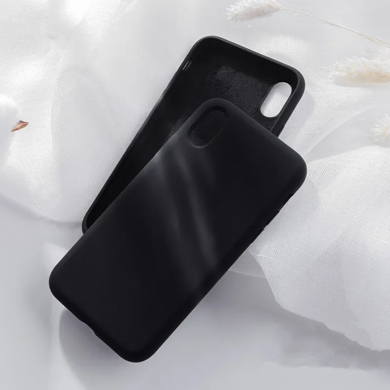 Silky Soft Touch Liquid Silicone Phone Case for iPhone X XS XR XSMAX ShockProof Back Cover |