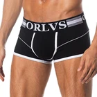 ORLVS бренд 50 шт.лот, оптовая продажа, хлопковое Мужское нижнее белье, мужские боксеры, однотонные шорты, мужские трусы, быстросохнущие дышащие мужские трусы-боксеры из сетчатого материала