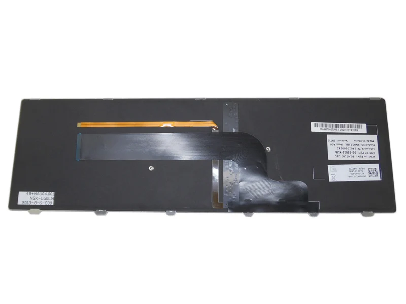 Ноутбук NE JP HB HU LA UI CA IT TI GK AR FR Клавиатура для DELL для Inspiron 15 7537 с подсветкой, японский, скандинавский, иврит, венгерский, латинский