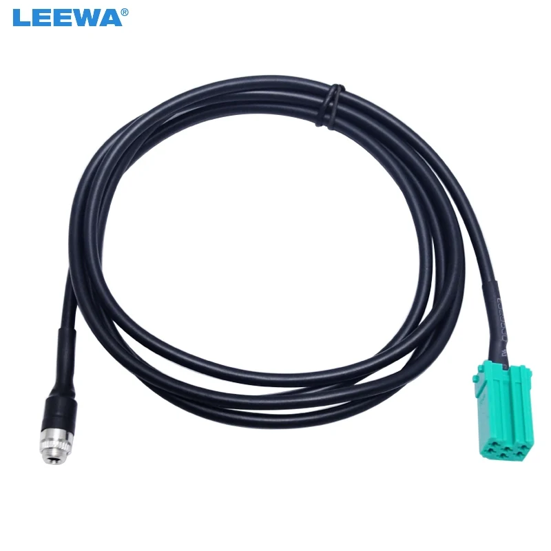 LEEWA 40 шт. Новый 150 см Aux-кабель мини ISO 3 5 мм разъем кабель для Renault OEM радио CD
