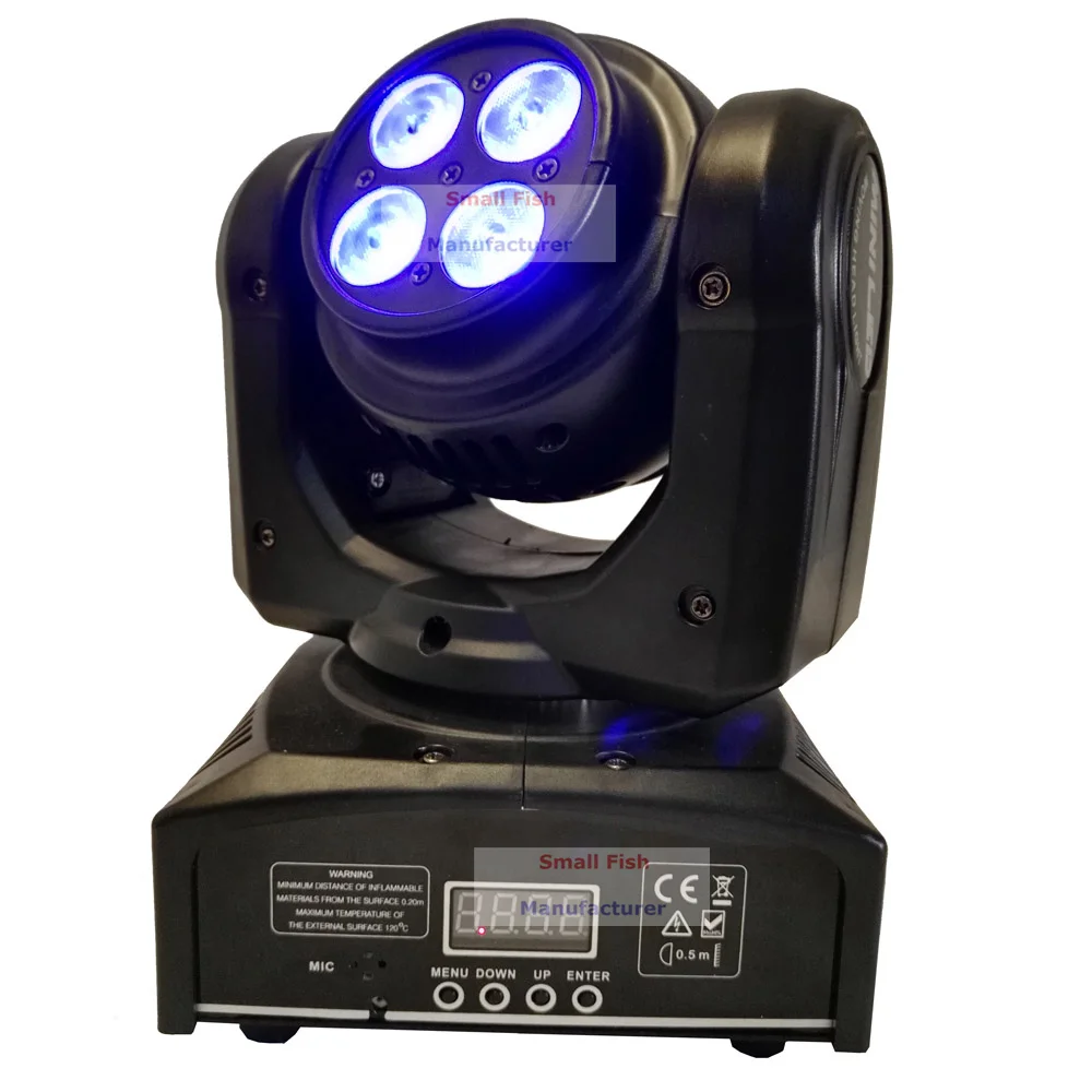 Дешевая цена 8xlot мини двухсторонний СВЕТОДИОДНЫЙ Moving Head Wash Light Высокое качество