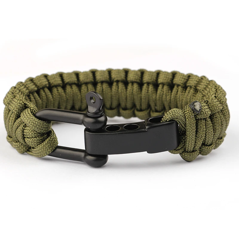 Плетеная веревка Pulseras для выживания на природе браслеты из Паракорда кемпинга и