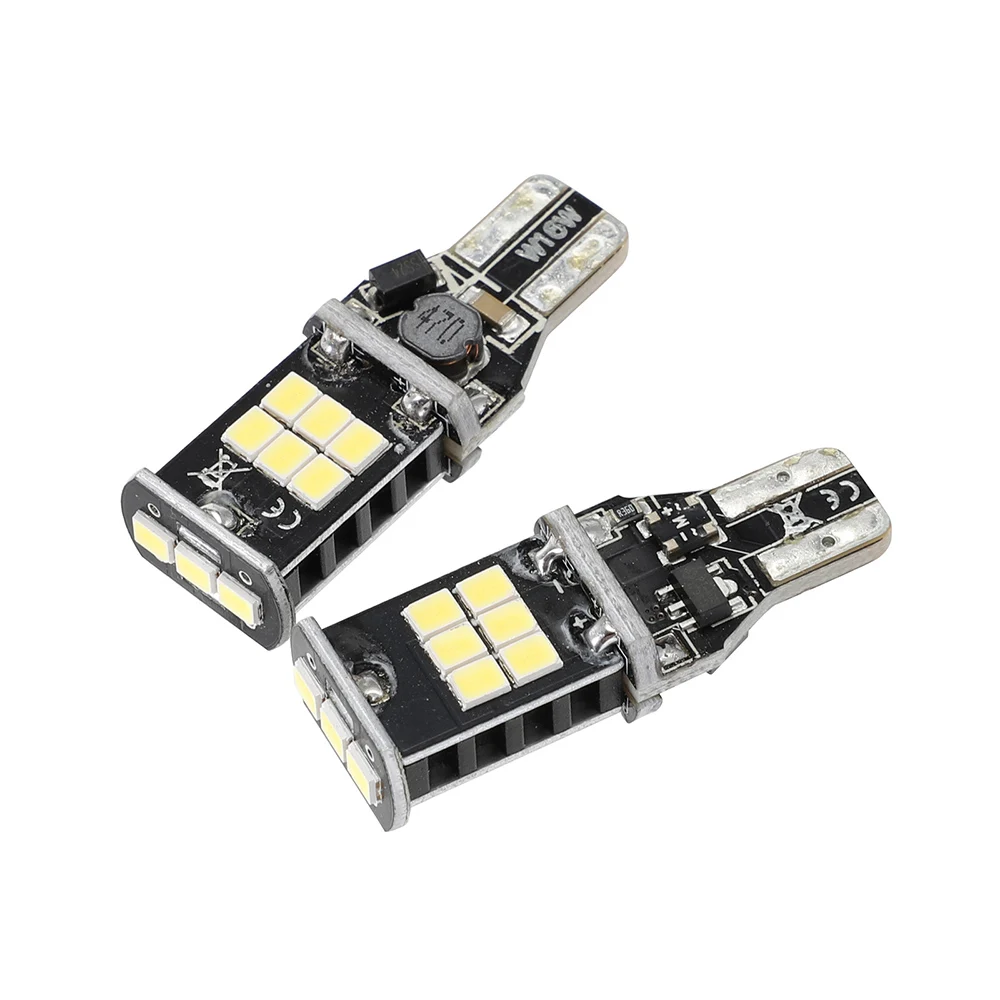 NOVSIGHT 2 предмета T15 светодиодный автомобильные лампы 2835 SMD светодиодный резервный свет W16W светодиодный лампы автомобиля задний фонарь белый DC12V