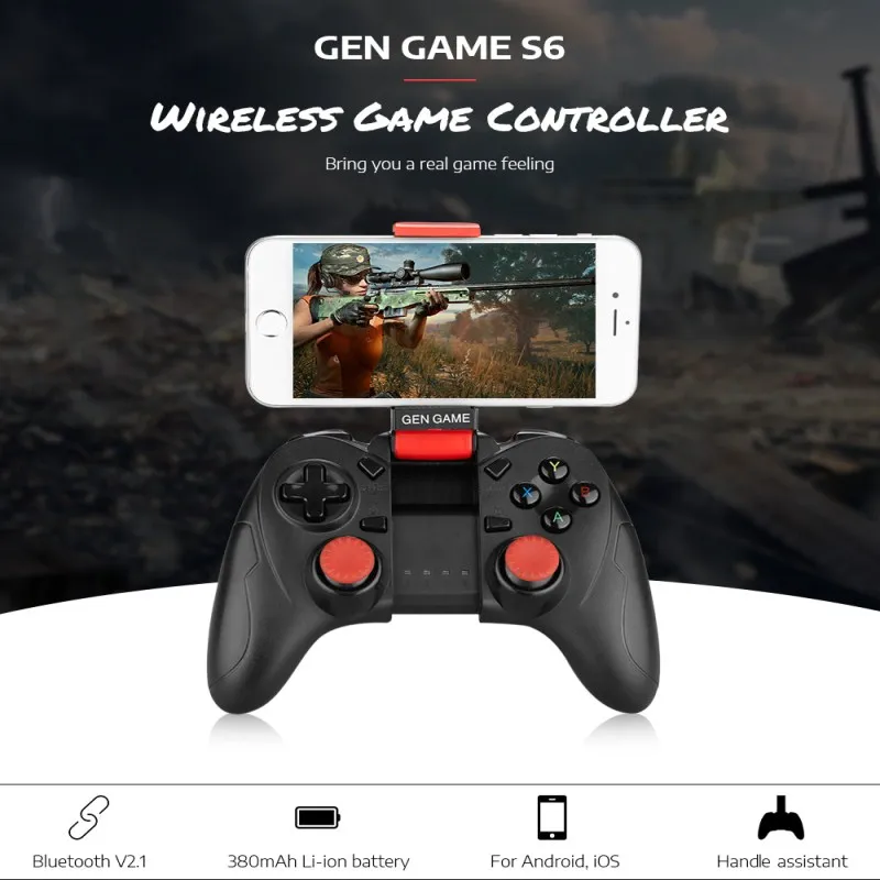 Нового поколения игры S6 Enhanced Edition Беспроводной Bluetooth 2 1 игровой контроллер с