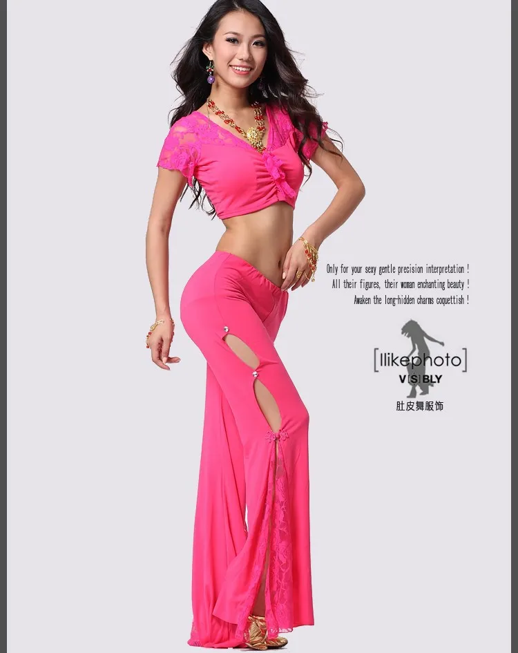 Новые женские брюки для танца живота сексуальные тренировочные танцев Штаны