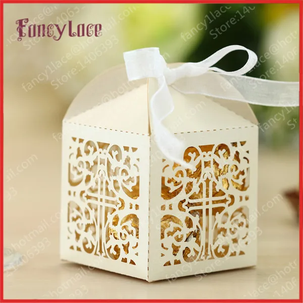 DIY лазерная резка цветок крест Свадебная коробка для подарков фотография Христа