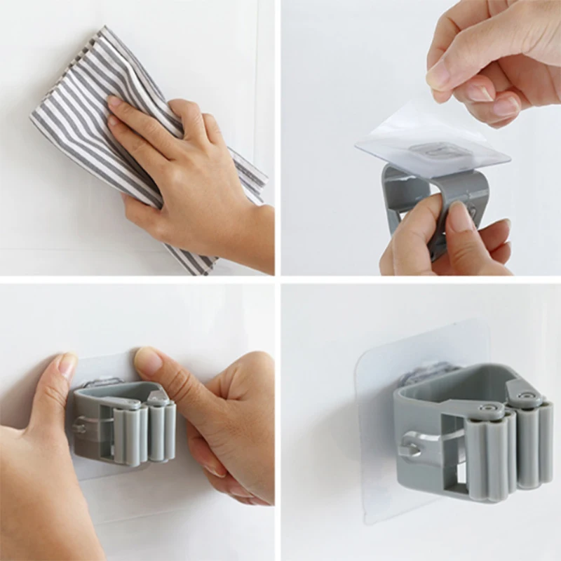 Швабра для швабры в супермаркете крюк полка Бесплатная пробивая зажим держатель