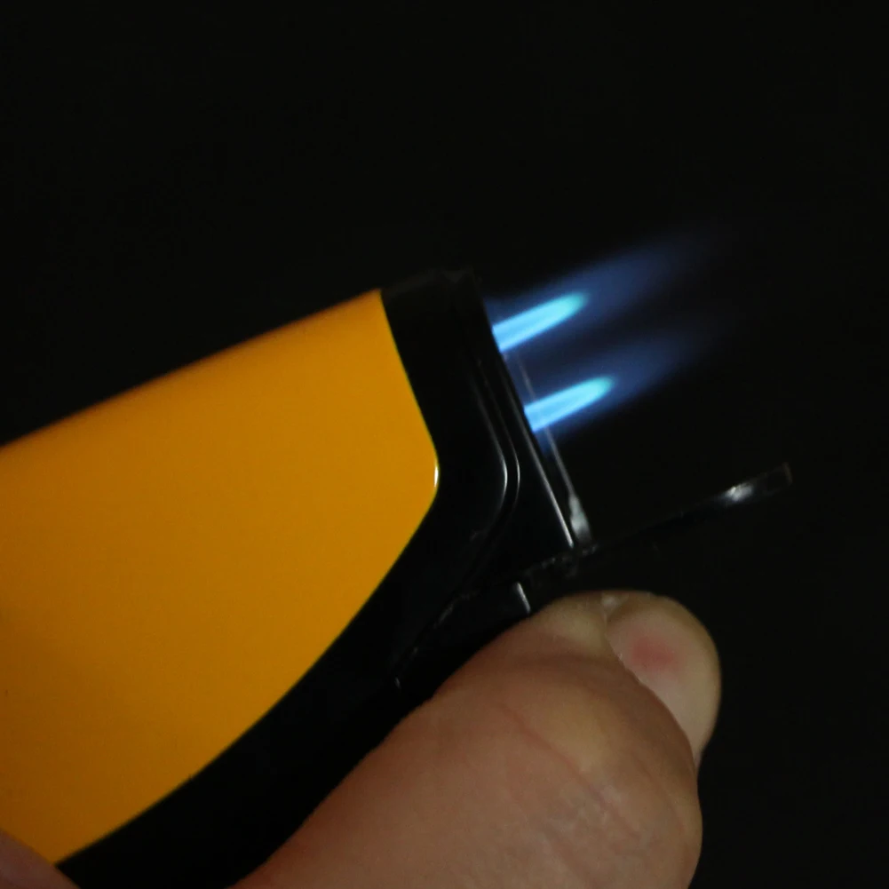 COHIBA гаджеты Модные металлические газовые зажигалки 1 пламя струи прикуривателя