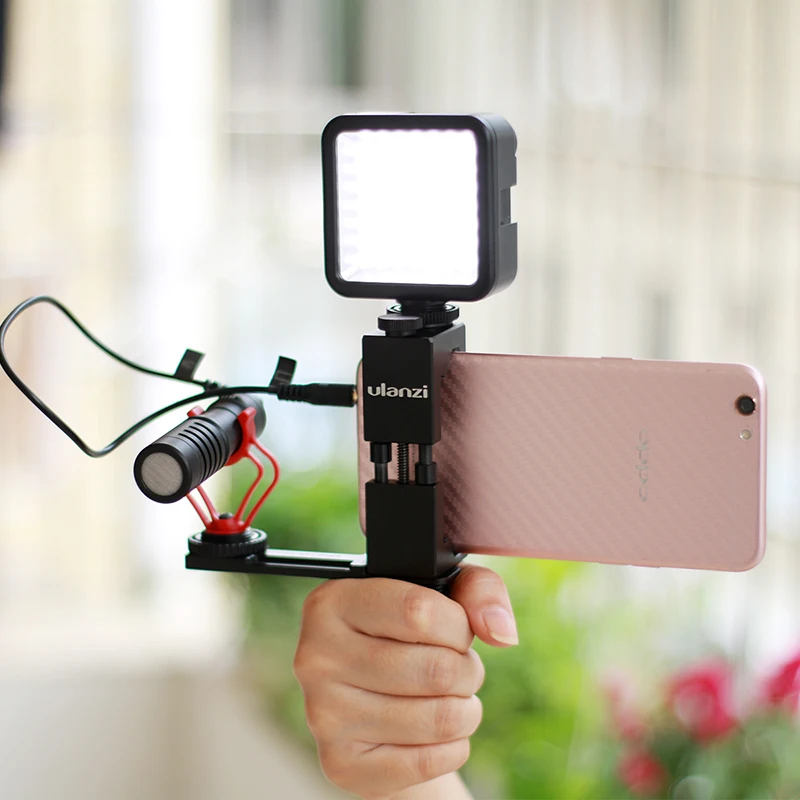 Ulanzi смартфон Filmmaker видео Rig металлический телефон штатив крепление с горячий