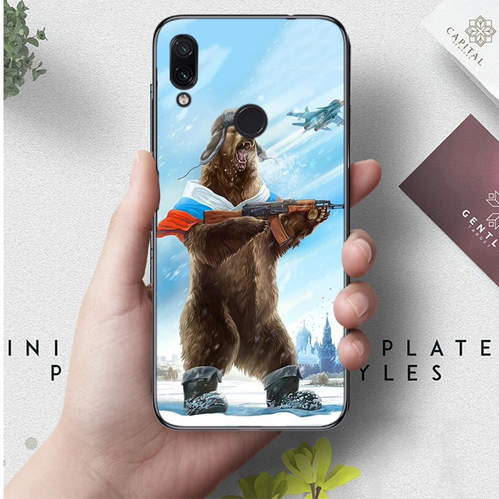 7 Lavaza Россия черный медведь силиконовый чехол для Xiaomi Redmi 4A 4X5 5A 6 6A 7 7A 8 8A K20 Pro Plus S2 Go - Цвет: 7