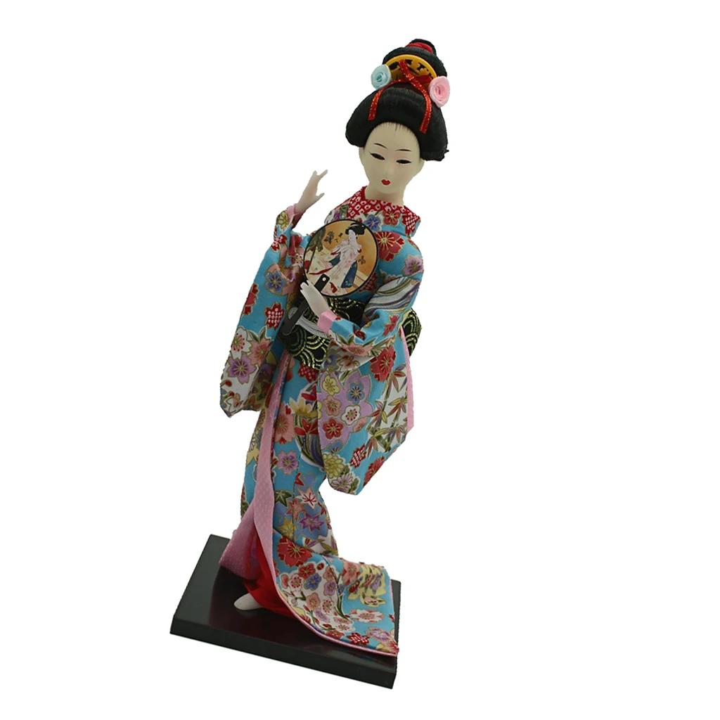 12 дюймов японское кимоно гейша куклы Kokeshi ремесла украшение Цветочная одежда |