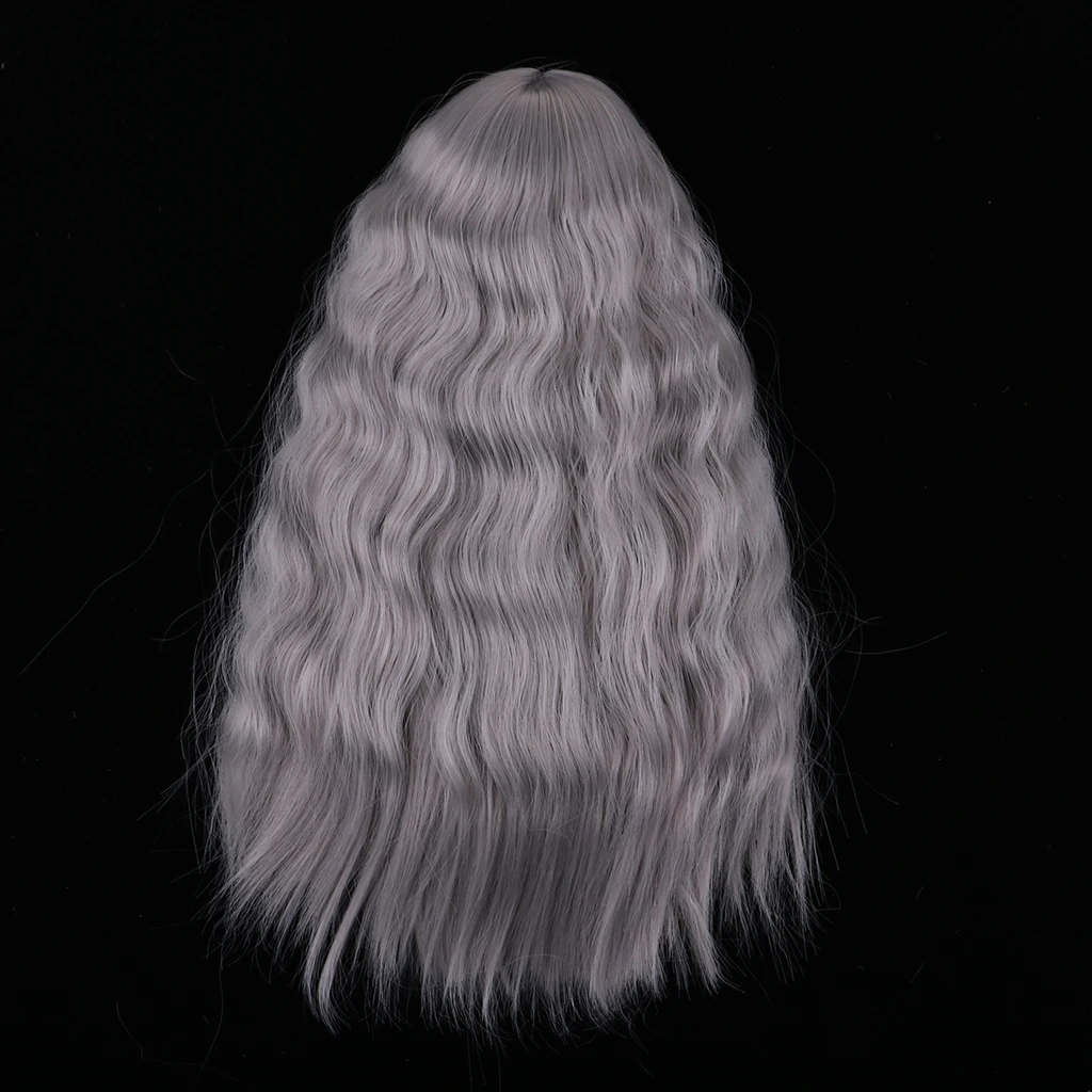 1/4 BJD кукла DIY парик прекрасные длинные вьющиеся волосы, DIY парик волос высокая температура проволока Накладка для волос ручной работы кукла парик(серый