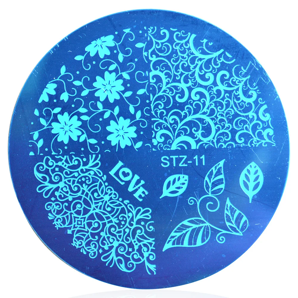 1 шт. красивый цветочный дизайн штамп из нержавеющей стали для дизайна ногтей