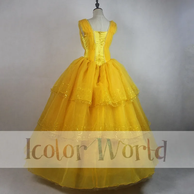 Новинка 2017 года платье принцессы Красавица и Чудовище карнавальный костюм |