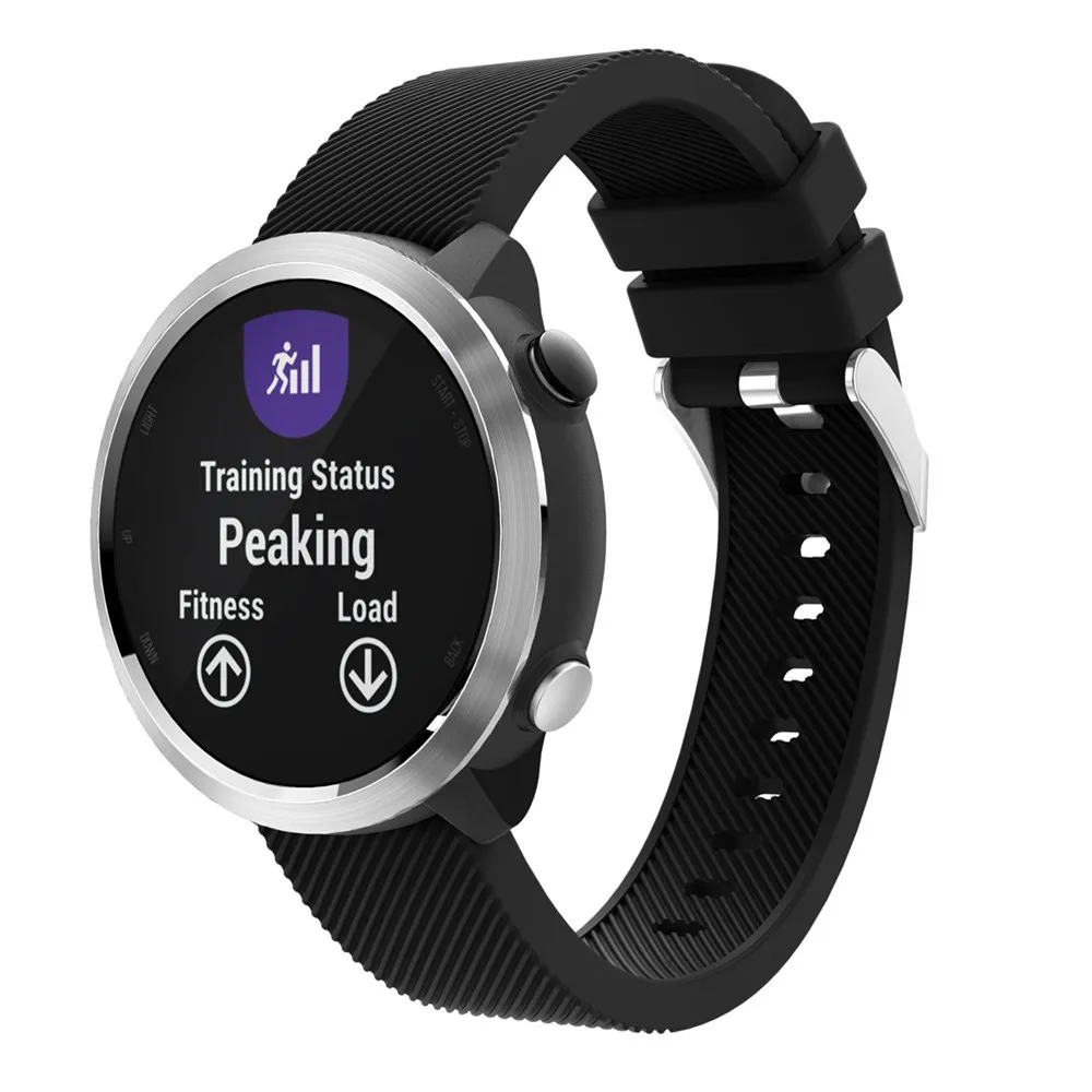 Мягкий саржевый силиконовый ремешок спортивный браслет для Garmin Forerunner 645