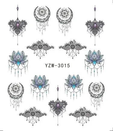 Популярный дизайн 3d/водный Фиолетовый красивый цветок наклейка для дизайна