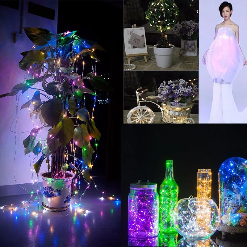 Colorful light 1 шт. светодиодный светильник-гирлянда из водонепроницаемого материала, сказочный светильник s для рождества, праздника, вечеринки, сада, спальни, свадебного украшения, наружная лампа для помещений - Испускаемый цвет: Colorful light