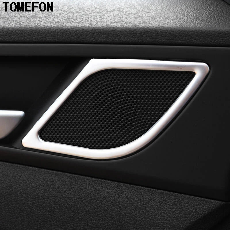 2 шт. накладки на переднюю дверь динамика из нержавеющей стали для Hyundai Tucson 2016