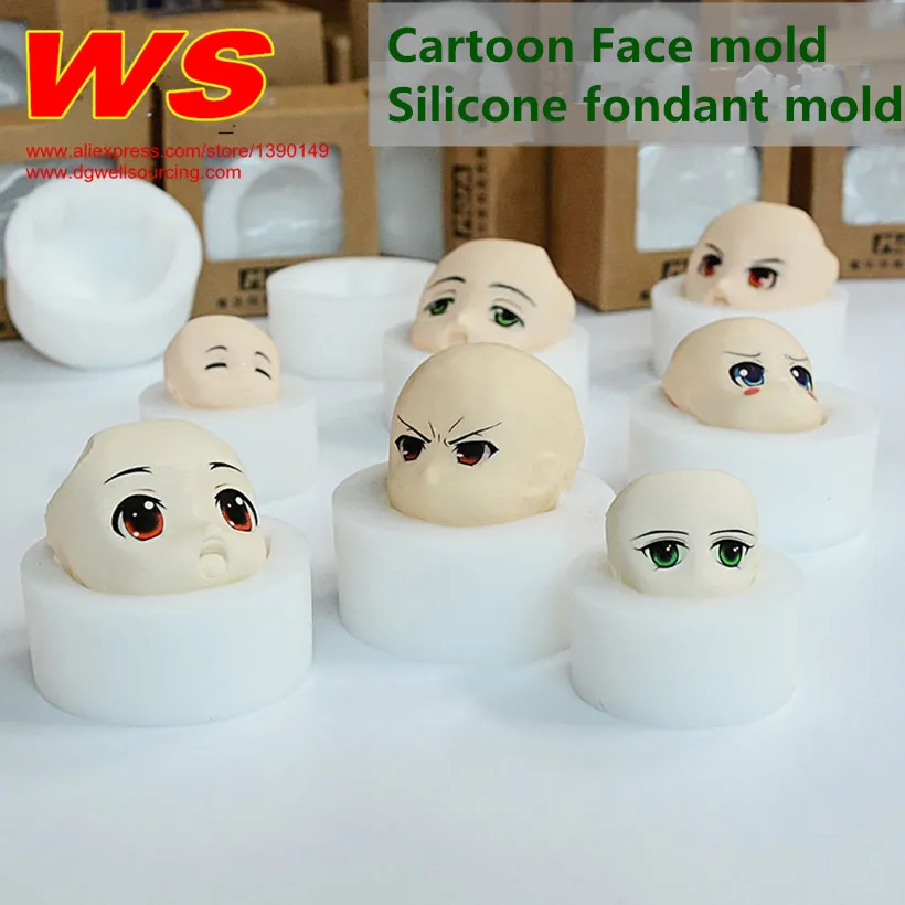 3 шт./компл. силиконовые уход за кожей лица формы 3d Силиконовый карамель в формах