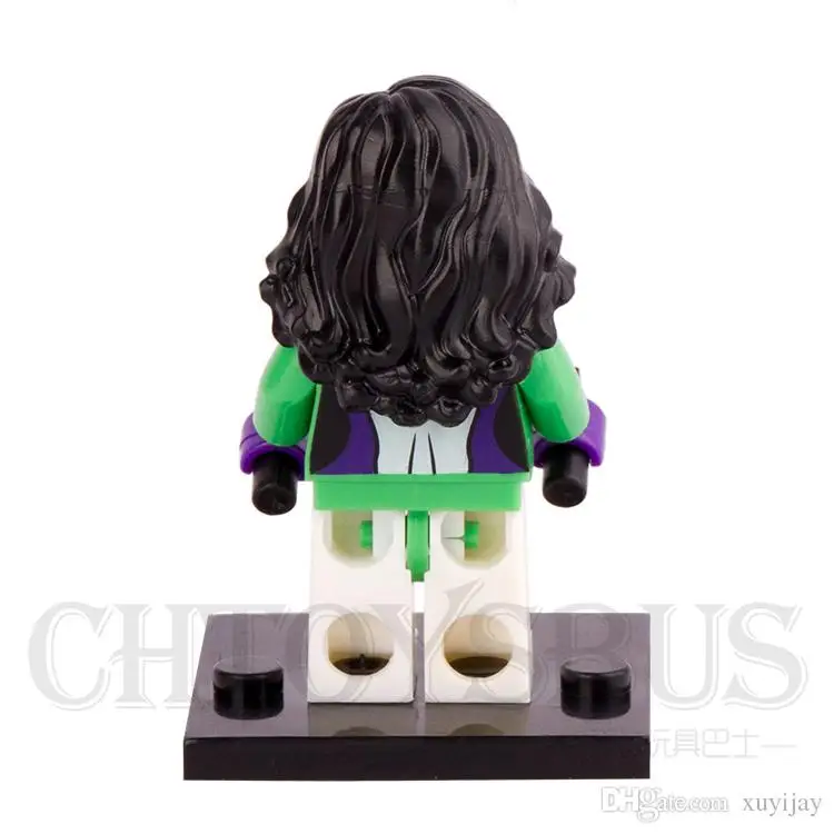 SingleSale Savage She-Hulk Jennifer Captain America Civil War собрать супер героев Minifig модель DIY