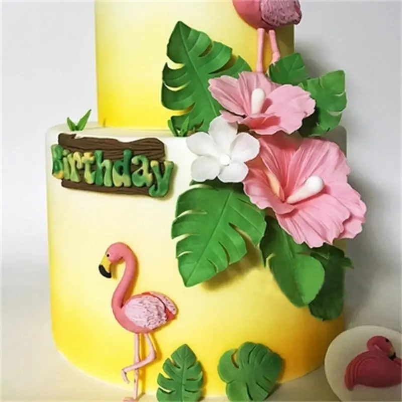 3D лист Тропического Дерева Sugarcraft силиконовые формы инструменты для украшения