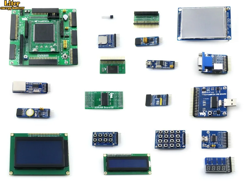 Altera Cyclone Board EP3C16 EP3C16Q240C8N ALTERA III FPGA Development + 19 комплектов аксессуаров Поддержка JTAG |