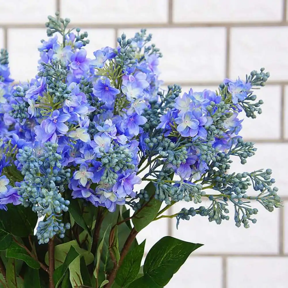 Искусственные сиреневые цветы 4 шт./лот красивые шелковые для дома свадебное