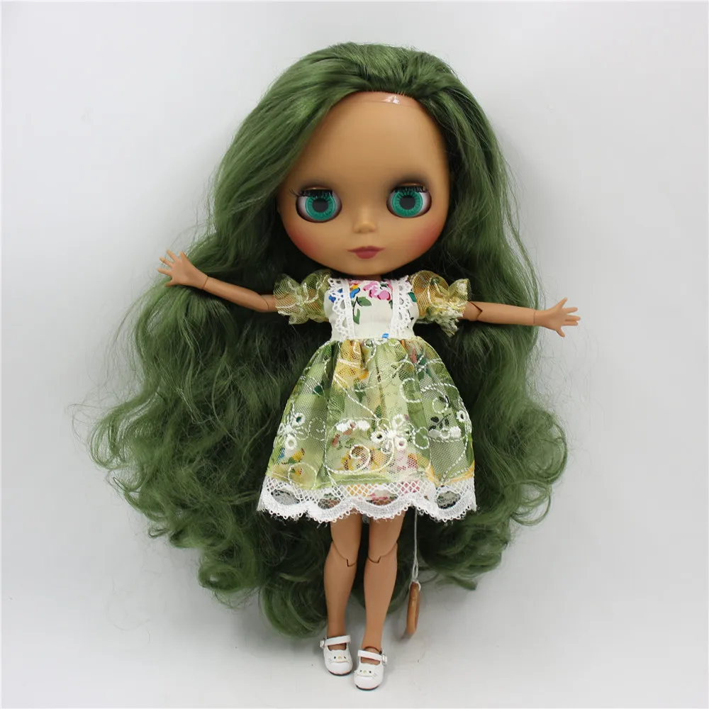 Ледяной DBS Blyth кукольные 1/6 bjd черная матовая искусственная кожа с уход за кожей