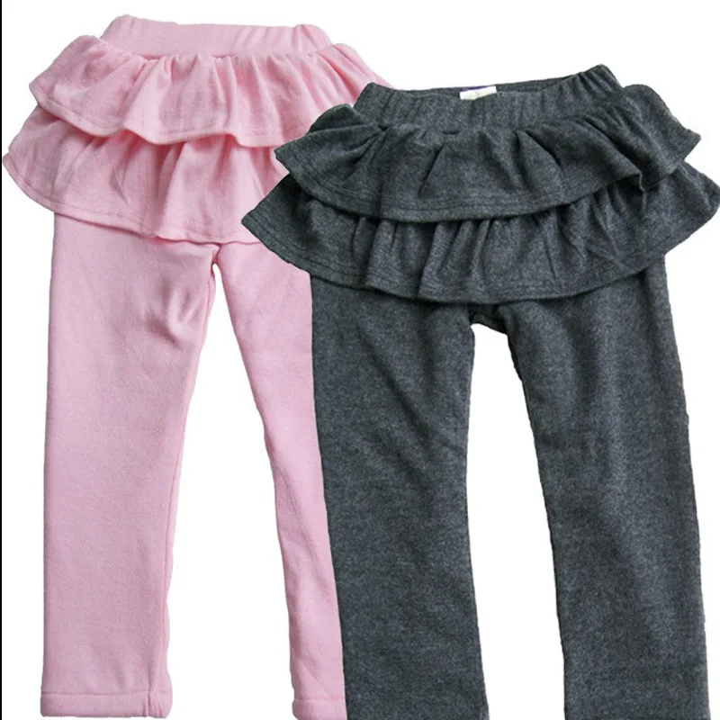 Весние осение брюки для девушки 1 шт. Поножи Детская юбка девочек Юбка-брюки Юбка