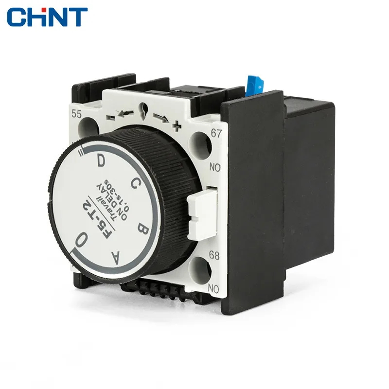 CHINT Atmosphere Time Head F5 T2 Communication Contactor Auxiliary Modular Electricity Delay 0.1S 30S|auxiliary contactor|modular