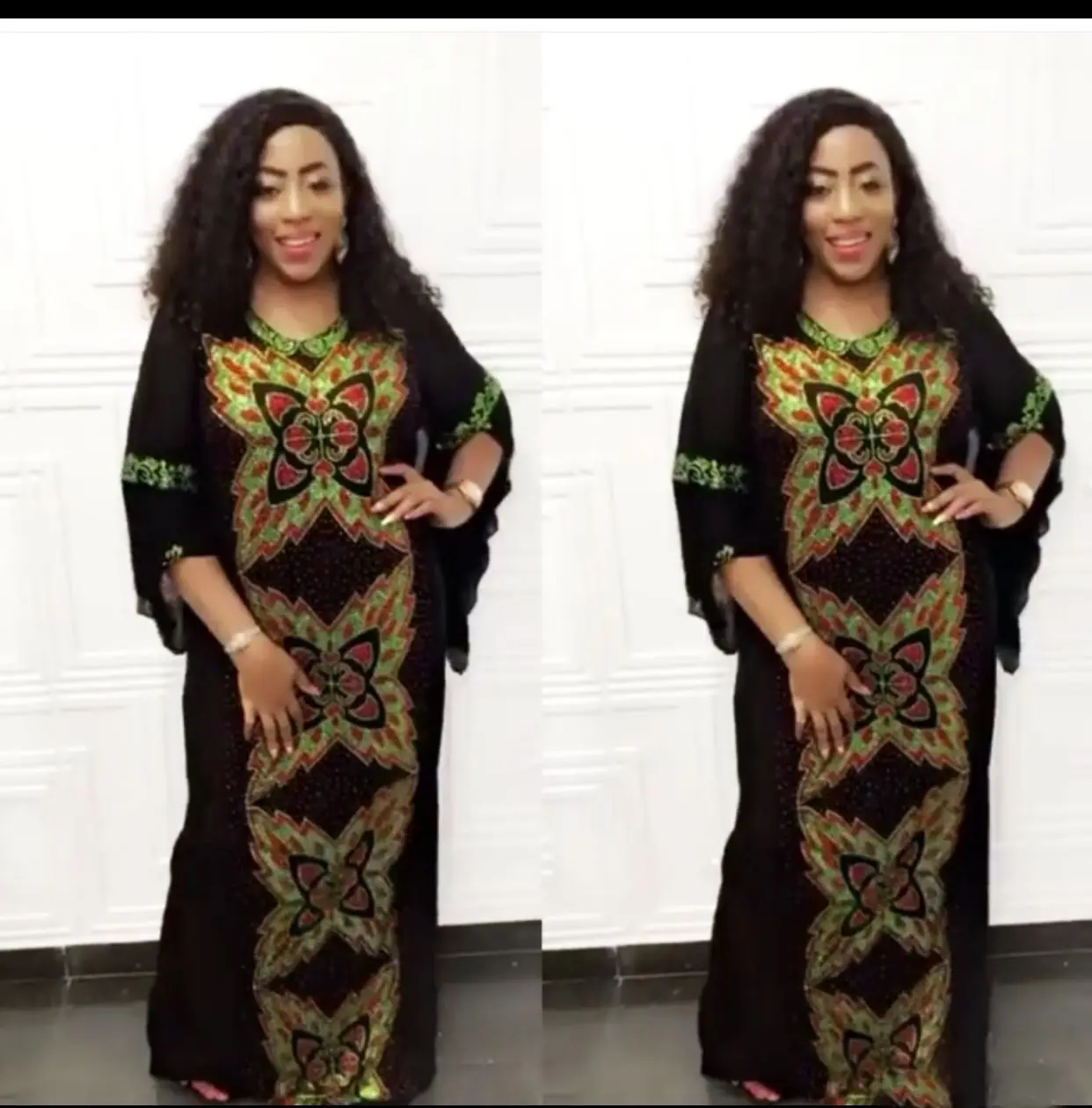 Женское длинное платье в африканском стиле свободная одежда длинная рубашка