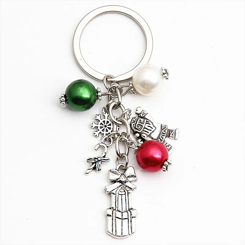 1 шт. Рождественская Подарочная коробка Брелки Санта Клаус брелок с красочными