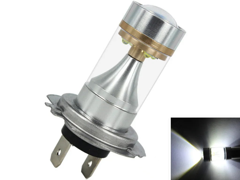 2x30 Вт 6 SMD 1156 1157 H1 H3 H4 H7 H8 Автомобильный светодиодный супер яркий свет высокой