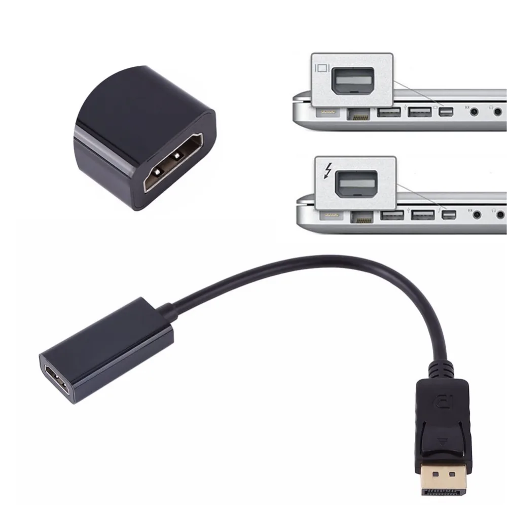 ECos DP Displayport к HDMI кабель конвертер адаптер для Apple samsung hp DELL портативных ПК #290422 |