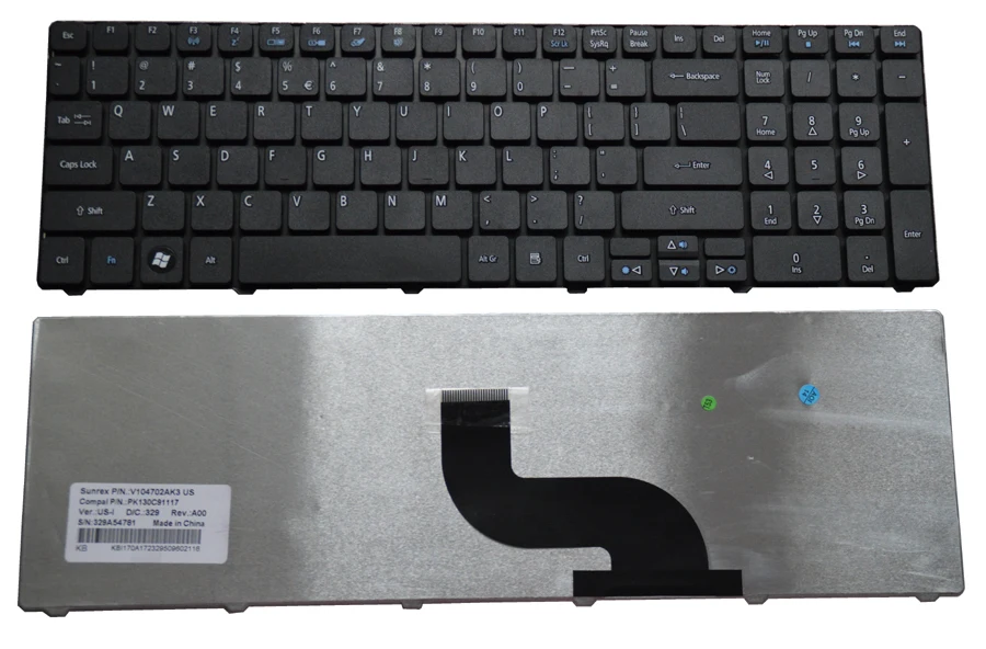 

SSEA New US Keyboard For Acer Aspire 5810T 5810PG 5810 5800 5750G 5750 5745 5742 5741G 5741 5740 8940G 8935G 7741 7735 7552 7551