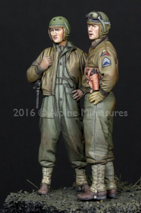 Набор бронированных дивизионов 1/35 США 2 фигурки полимерная модель солдата GK