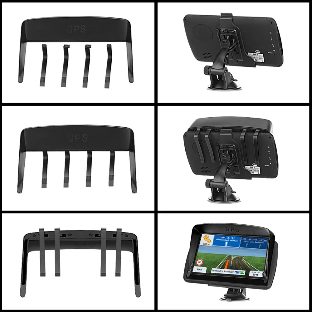 Gps автомобильный навигатор 7 дюймов HD lcd емкостный экран FM Bluetooth Голосовая